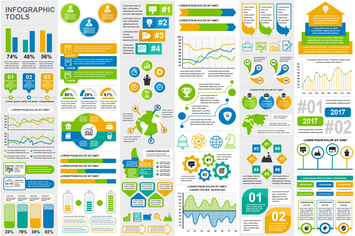 Set Infographic Elements Template