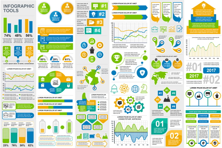 Set Infographic Elements Template