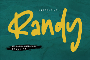 Randy | Bold & Fun Display Font