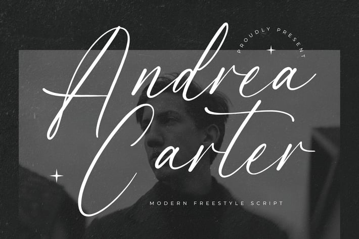 Andrea Carter Modern Freestyle Script