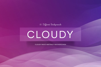 Cloudy-wave Abstract Backgrounds