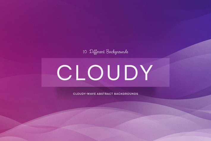 Cloudy-wave Abstract Backgrounds