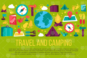 Travel And Camping Banner