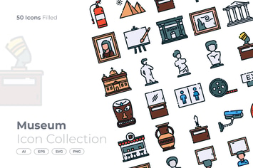 Museum Filled Icon