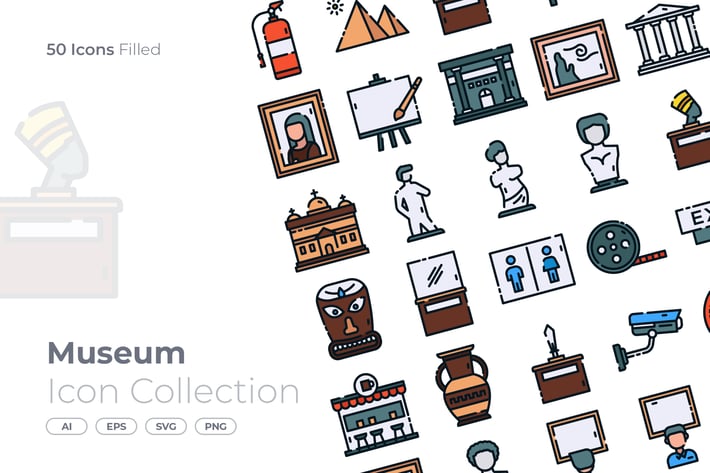 Museum Filled Icon