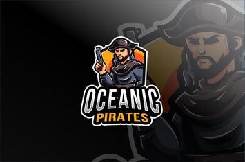 Oceanic Pirates Esport Logo Template