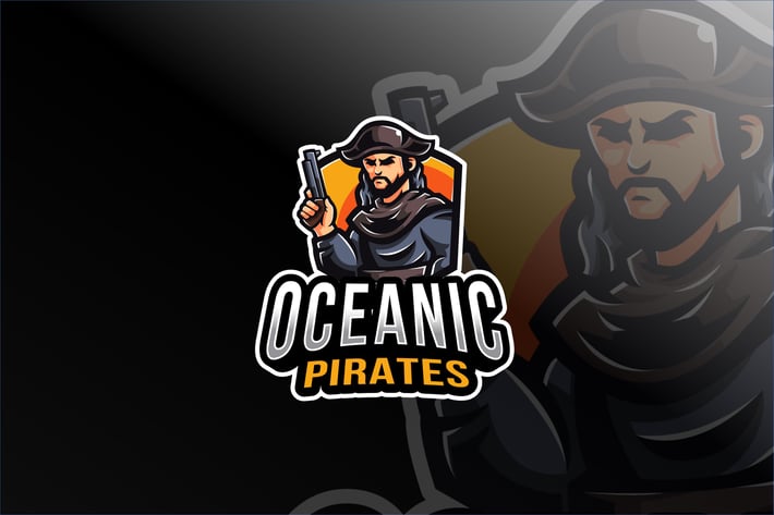 Oceanic Pirates Esport Logo Template