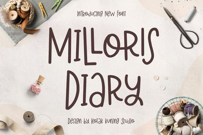 Milloris Diary - Playful Handwritten Font