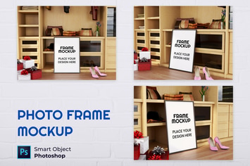 Blank Photo Frame Mockup