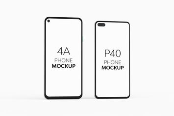 4A Phone & P40 Phone Mockup