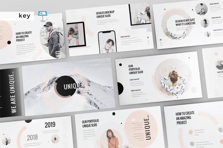 UNIQUE - Multipurpose Keynote Template131