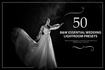 50 B&W Essential Wedding Lightroom Presets