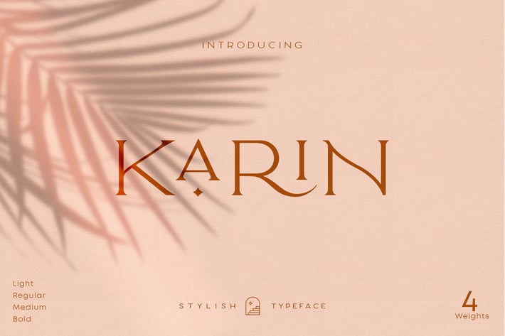 Elegant Karin - Fashion Stylish Typeface