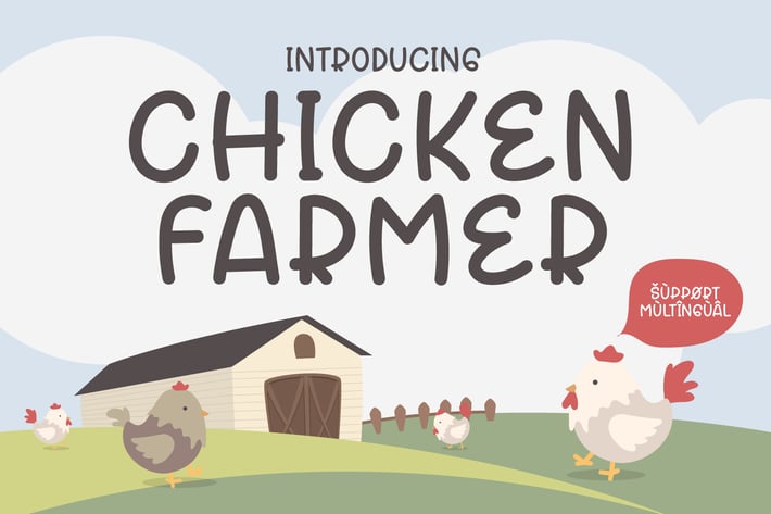 Chicken Farmer - Cute Display Font