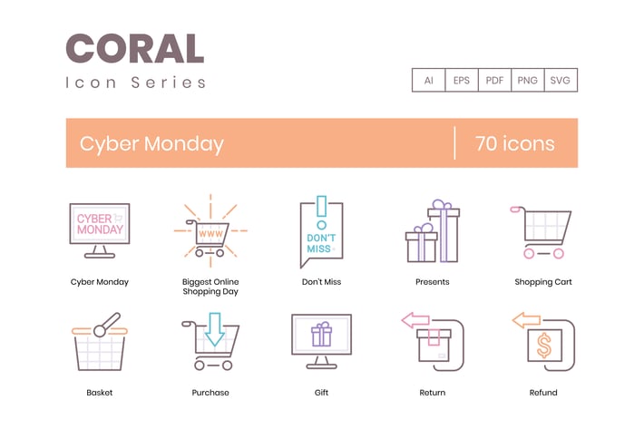 Cyber Monday Icons