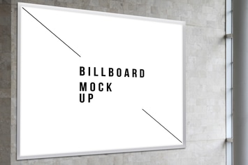 Square Billboard Mock Up
