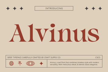 Alvinus – Elegant Font
