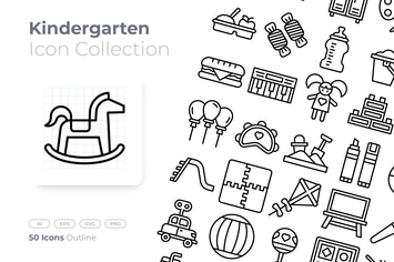 Kindergarten Outline Icon