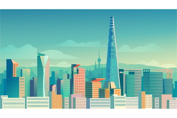 Seoul - Illustration Background