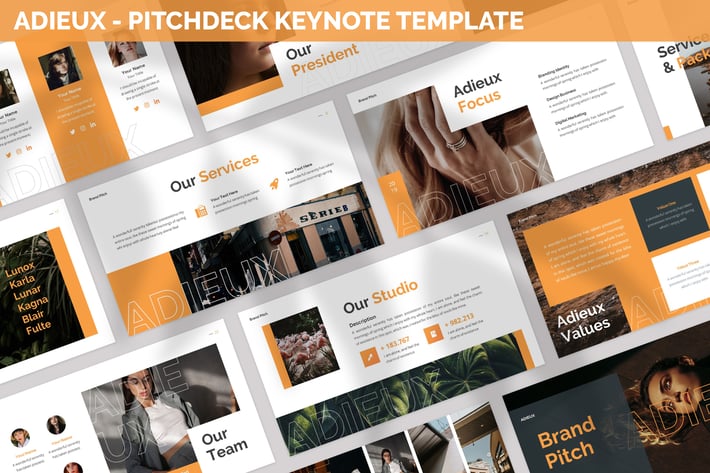 Adieux - Pitchdeck Keynote Template