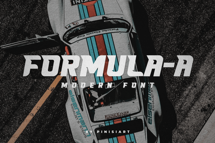 FORMULA A - Modern Font