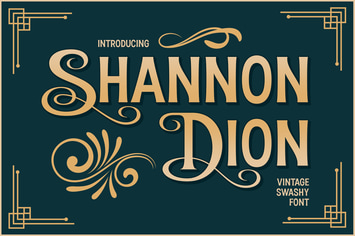 Shannon Dion - Vintage Ornamental Fonts