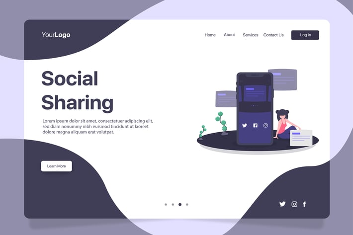 Social Sharing - Banner & Landing Page