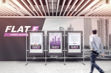 Ad In The Exhibition Hall Mockups