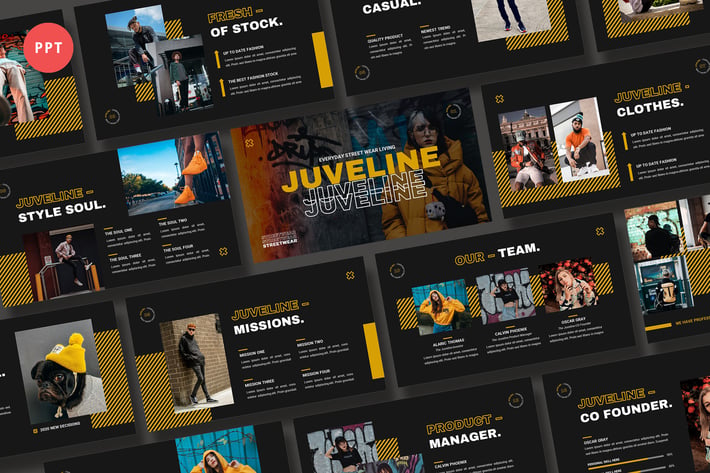 Juveline Streetwear Powerpoint Template