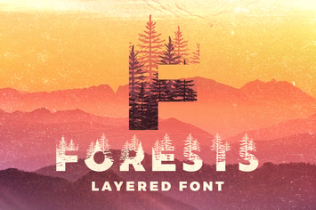 Forests Layered Font