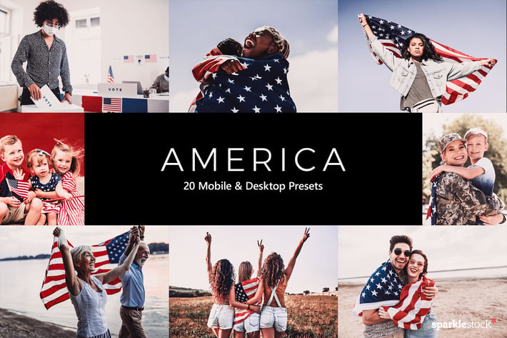 20 America Lightroom Presets & LUTs