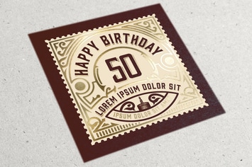 Vintage Happy Birthday Card