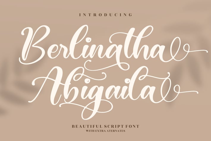 Berlinatha Abigaila Script Font