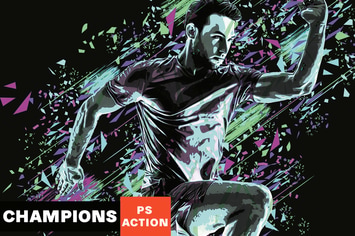 Champions Photoshop Action