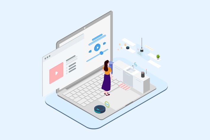 Smart Echo Isometric Illustration - T2	