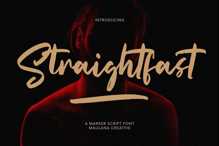Straightfast Marker Script Font
