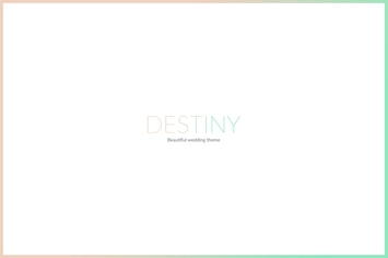  DESTINY - WEDDING HTML TEMPLATE 