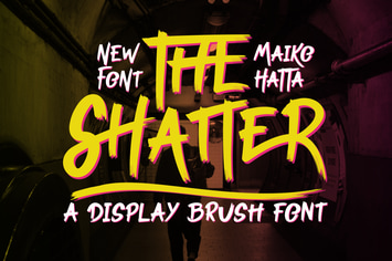 Shatter - Display Brush Font