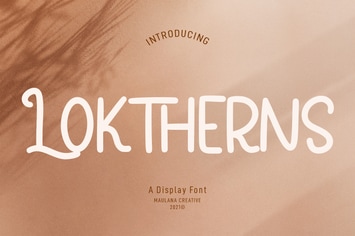 Loktherns Handwritten Display Font