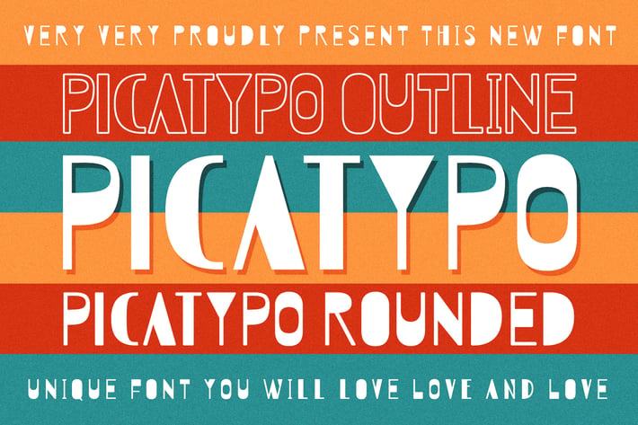 Picatypo Unique Vintage Business Font