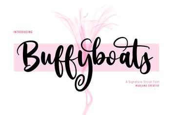 Buffyboats Handwriten Script Font