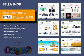 Multipurpose Ecommerce HTML Template - Bella Shop