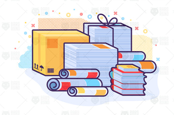 Wastepaper Concept Vector Illustration