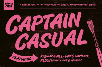 Captain Casual - A Sign Painter Font