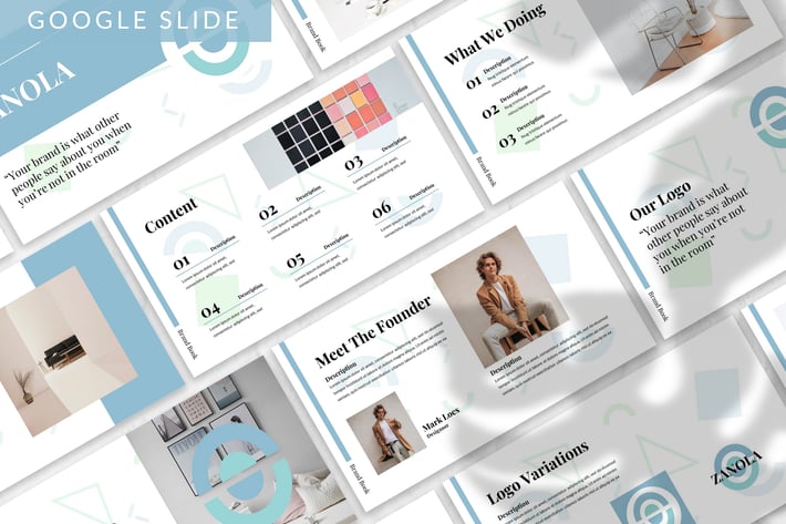 Zanola - Lookbook Google Slide Template