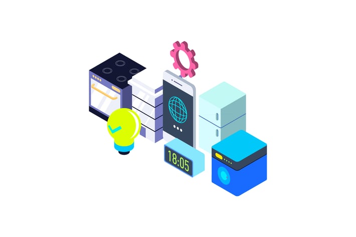 Internet of Things Isometric Illustration