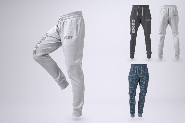 Joggers Pants or Sweatpants Mock-Up