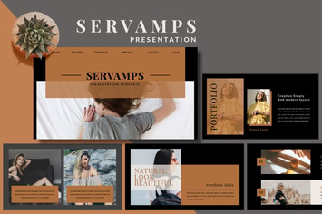 Servamps Dark Minimal - Fashion Powerpoint Templat