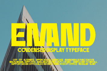 Emand - Sans Condensed Font
