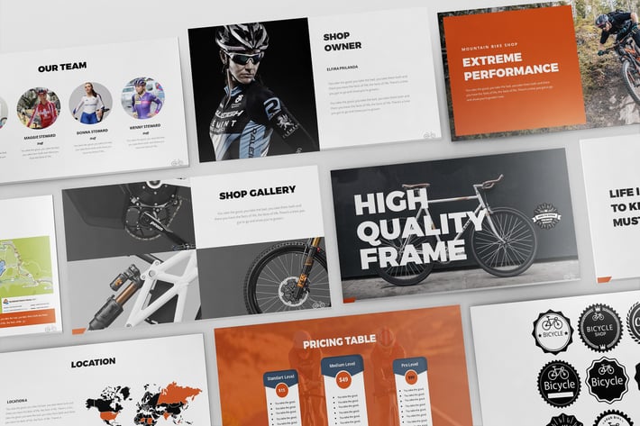 Bicycle Powerpoint Presentation Template